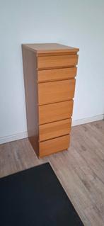 IKEA MALM ladekast (6 lades) met spiegel, Huis en Inrichting, Kasten | Ladekasten, Ophalen, Minder dan 50 cm, Gebruikt, 5 laden of meer