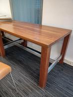 2  bartafels met 8 leren barstoelen., Huis en Inrichting, Tafels | Statafels, Ophalen, Zo goed als nieuw