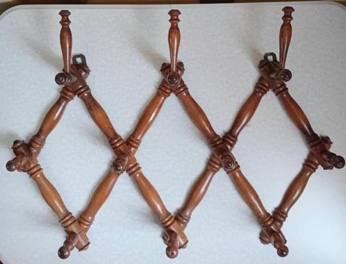 Antiek notenhouten willem III schaar kapstok, Antiek en Kunst, Antiek | Woonaccessoires, Ophalen of Verzenden