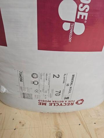 Isolatiemateriaal - mineraalwol - meerdere diktes beschikbaar voor biedingen