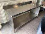 Aluminium horeca werkbank, Zakelijke goederen, Horeca | Keukenapparatuur, Ophalen, Gebruikt, RVS Meubilair
