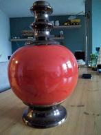 Bolvormige warm rood lampevoet, Ophalen, Zo goed als nieuw, Minder dan 50 cm