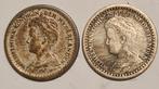 10 cent 1917 1925 circulatie, Postzegels en Munten, Munten | Nederland, Setje, Zilver, Ophalen of Verzenden, 10 cent
