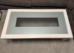 Salontafel met glazen blad, Huis en Inrichting, Tafels | Salontafels, Ophalen, Gebruikt, 100 tot 150 cm, 50 tot 100 cm