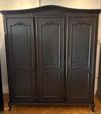 Vintage kledingkast, brocante hanglegkast, 3-deurskast VdlM, Ophalen, 150 tot 200 cm, Met hangruimte, Zo goed als nieuw