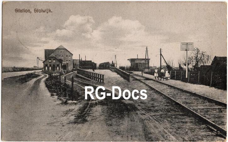 Ansichtkaart - Briefkaart Tram Station Stolwijk (1903), Verzamelen, Ansichtkaarten | Nederland, Gelopen, Zuid-Holland, Voor 1920