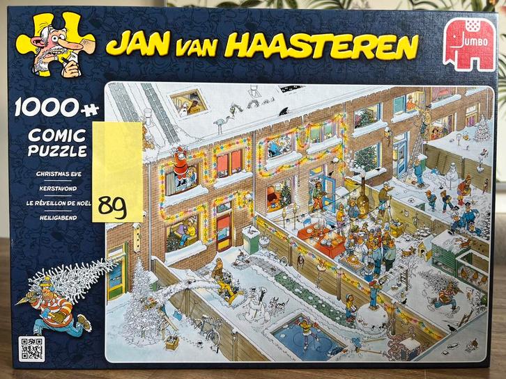 Jan van Haasteren - Kerstavond 1000 stukjes puzzel (89), Hobby en Vrije tijd, Denksport en Puzzels, Zo goed als nieuw, Legpuzzel