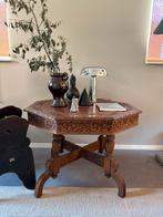 COMING SOON eiken antiek octagonale tafel sidetable, Antiek en Kunst, Ophalen