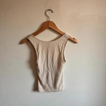 Tanktop van geribbeld katoen, maat M beschikbaar voor biedingen