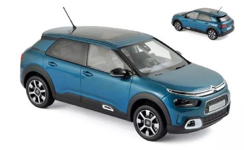 CITROEN C4 CACTUS 2018 BLUE 1:18 Norev, Hobby en Vrije tijd, Modelauto's | 1:18, Nieuw, Auto, Norev, Ophalen of Verzenden