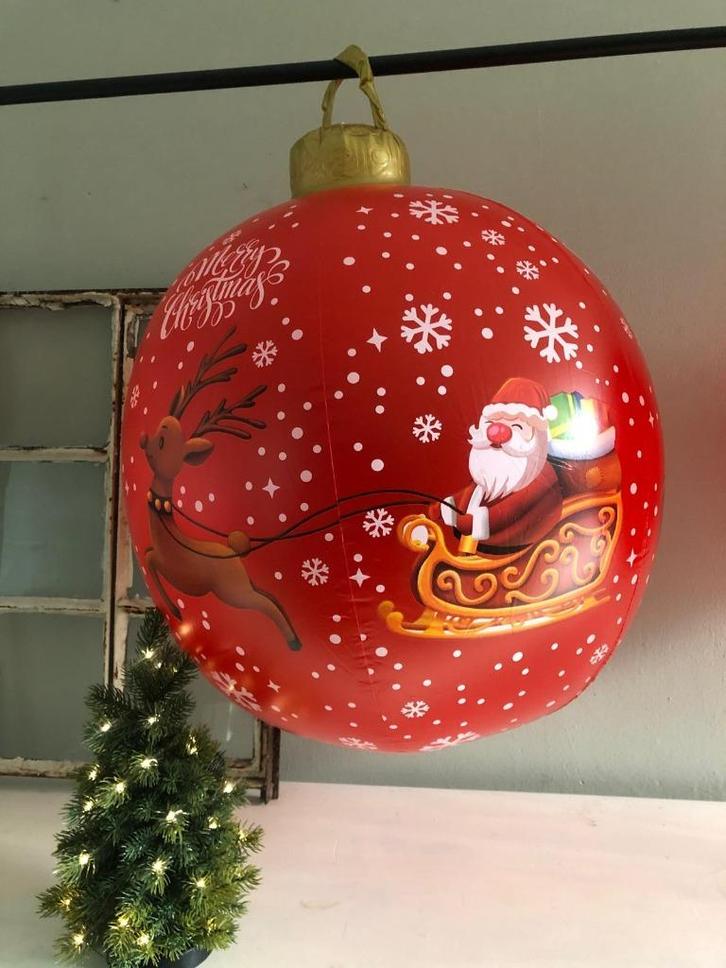 Opblaasbare kerstbal 60 cm groot, Diversen, Kerst, Nieuw, Ophalen of Verzenden