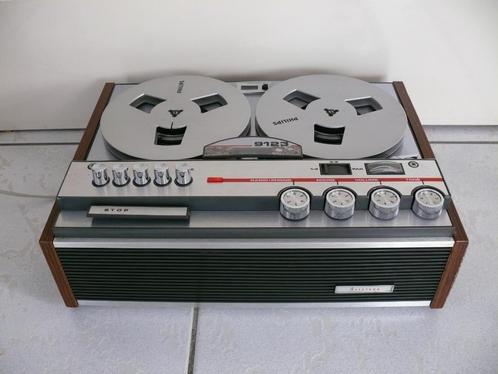 Prima spelende Aristona 9123 4 sporen 2 snelheden, Audio, Tv en Foto, Bandrecorders, Bandrecorder, Met stofkap, Met banden, Ophalen of Verzenden