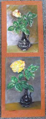 schilderijtjes met rozen, Ophalen of Verzenden