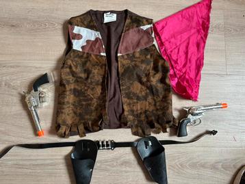 Cowboy/ cowgirl setje carnaval ca mt 122 beschikbaar voor biedingen