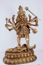 Groot beeld van de Godin Kali in brons, Zo goed als nieuw, Ophalen