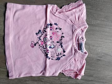 Prenatal shirtje roze korte mouw maat 62 - nette staat beschikbaar voor biedingen
