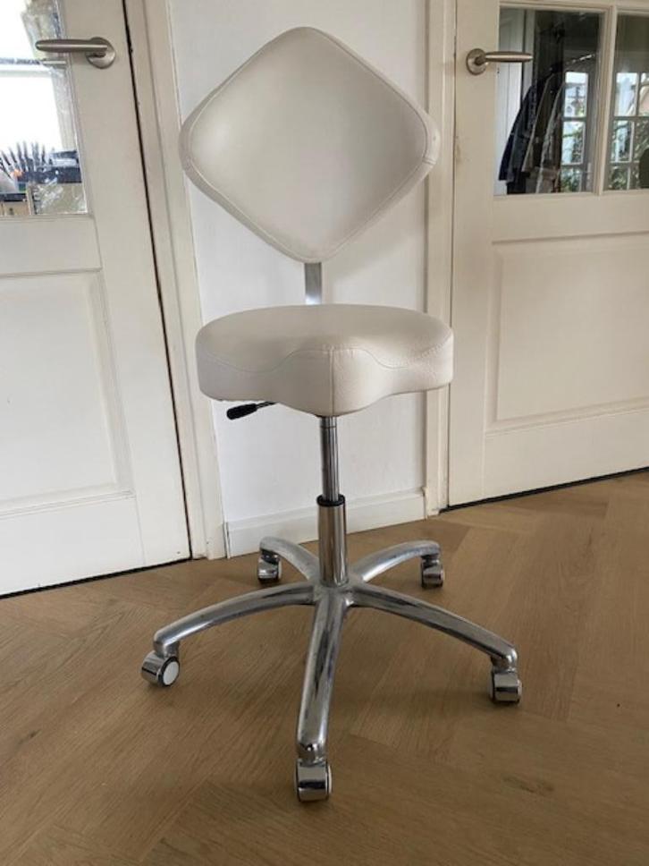 Zadelkruk, Huis en Inrichting, Bureaustoelen, Zo goed als nieuw, Bureaukruk, Wit, Ophalen
