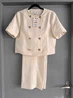 Zara wit / crème bijpassend setje - maat M / L -  nieuw, Kleding | Dames, Maat 38/40 (M), Kostuum of Pak, Ophalen of Verzenden