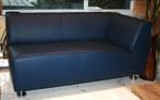 Blauw leren Gelderland 4800 chaise Longue, bieden vanaf 200€, Ophalen, Modern Nederlands Design, Metaal, Overige maten