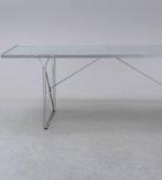 Niels Gammelgaard ‘Moment’ tafel glas Vintage Ikea Design, Ophalen, Vintage design futurist, 50 tot 100 cm, 150 tot 200 cm