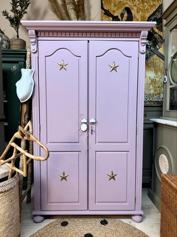 Linnenkast kledingkast meidenkast roze babykamer commode beschikbaar voor biedingen
