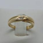 Gouden Ring 14k 585 met Diamant maat 16, Sieraden, Tassen en Uiterlijk, Ringen, Ophalen of Verzenden, Met edelsteen, Dame, Goud