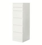 Hoge witte ladekast met 6 lades, Huis en Inrichting, Overige materialen, Minder dan 50 cm, 5 laden of meer, Ophalen of Verzenden