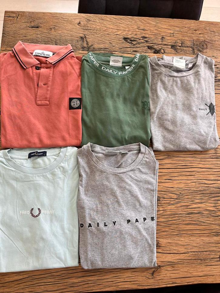 Stone Island, Fred Perry, Daily Paper, Champion - S/M, Kleding | Heren, Heren-kledingpakketten, Gedragen, Maat 46 (S) of kleiner