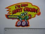 sticker Monroe garage groot auto vw kever beetle oldtimer, Overige typen, Zo goed als nieuw, Verzenden