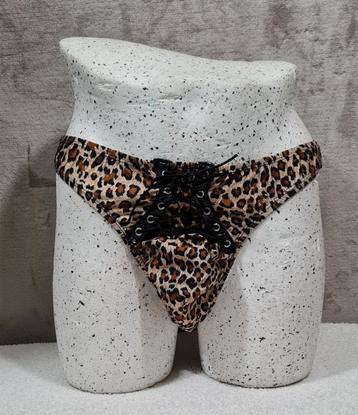Heren String Luipaard met veters One Size (416) beschikbaar voor biedingen