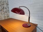 Vintage Hala bureaulamp bordeaux rood, Ophalen of Verzenden, Gebruikt, Minder dan 50 cm