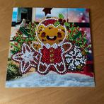 Diamond painting kerstkaart 5 gemberpop, Hobby en Vrije tijd, Verzenden, Nieuw