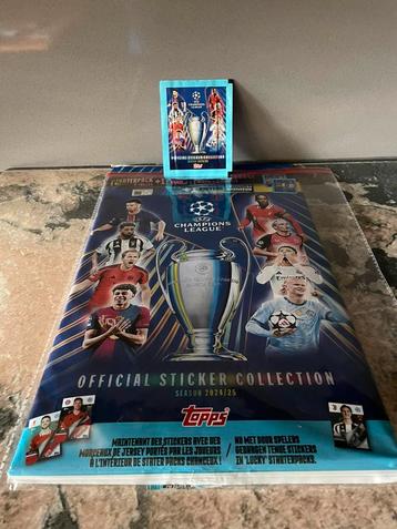 UEFA Champions league 2024-2025 stickers van Topps beschikbaar voor biedingen