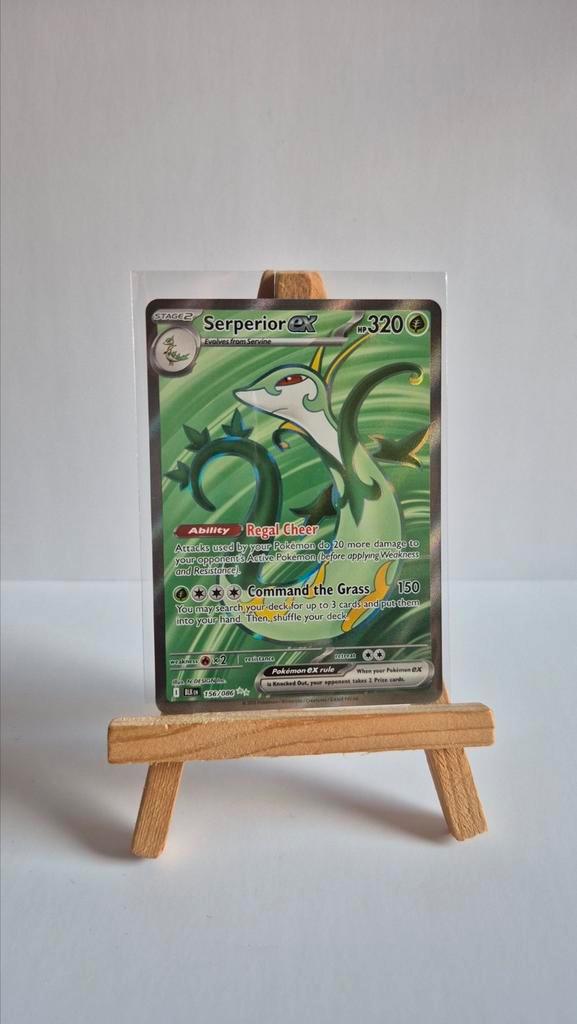 Serperior ex 156/086 Black Bolt, Hobby en Vrije tijd, Verzamelkaartspellen | Pokémon, Zo goed als nieuw, Losse kaart, Foil, Ophalen of Verzenden