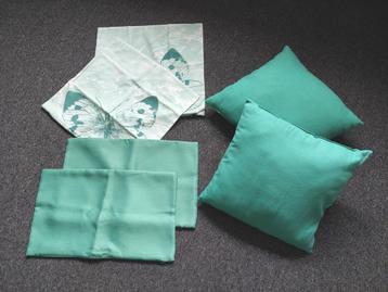 Kussenset Zeegroen, Mint & Vlinders - 6 stuks beschikbaar voor biedingen