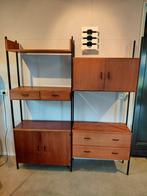 Vintage Simplalux modulair wandmeubel, Huis en Inrichting, Kasten | Wandmeubels, Gebruikt, 150 tot 200 cm, Ophalen of Verzenden