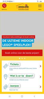 Legoland Scheveningen tickets, Tickets en Kaartjes, Kortingen en Cadeaubonnen, Overige soorten, Pretpark, Drie personen of meer