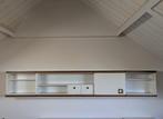 Vintage 70-er jaren langwerpige wandkast, Huis en Inrichting, Kasten | Wandmeubels, Ophalen, Overige materialen, 250 tot 300 cm