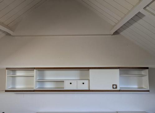 Vintage 70-er jaren langwerpige wandkast, Huis en Inrichting, Kasten | Wandmeubels, Gebruikt, Minder dan 100 cm, 250 tot 300 cm
