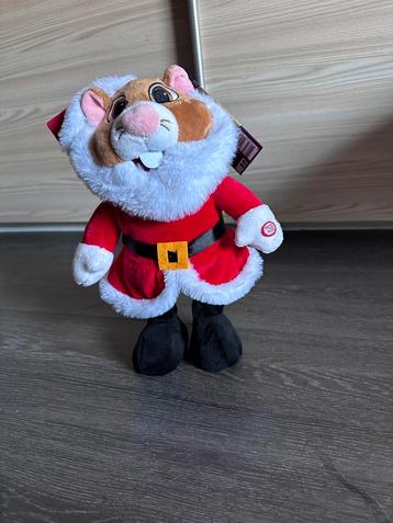 Kerst hamster dansend en muziek - Nieuwstaat beschikbaar voor biedingen