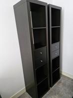 Ikea kallax 2 losse zwarte kasten met lades., Huis en Inrichting, Kasten | Boekenkasten, Ophalen of Verzenden, Zo goed als nieuw
