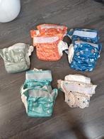 8 wasbare luiers aio + 3 boosters, Ophalen of Verzenden, Zo goed als nieuw, Overige typen