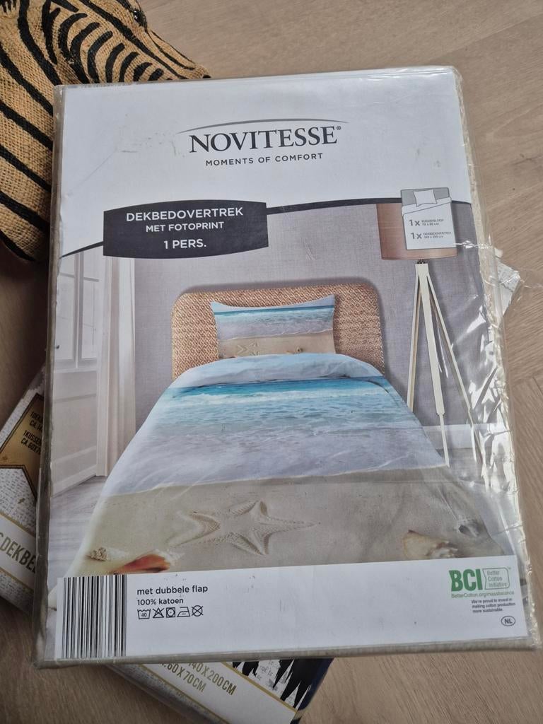 Nieuw Dekbedovertrek Strand - 140x200 cm, Ophalen, Eenpersoons, Beige, Dekbedovertrek