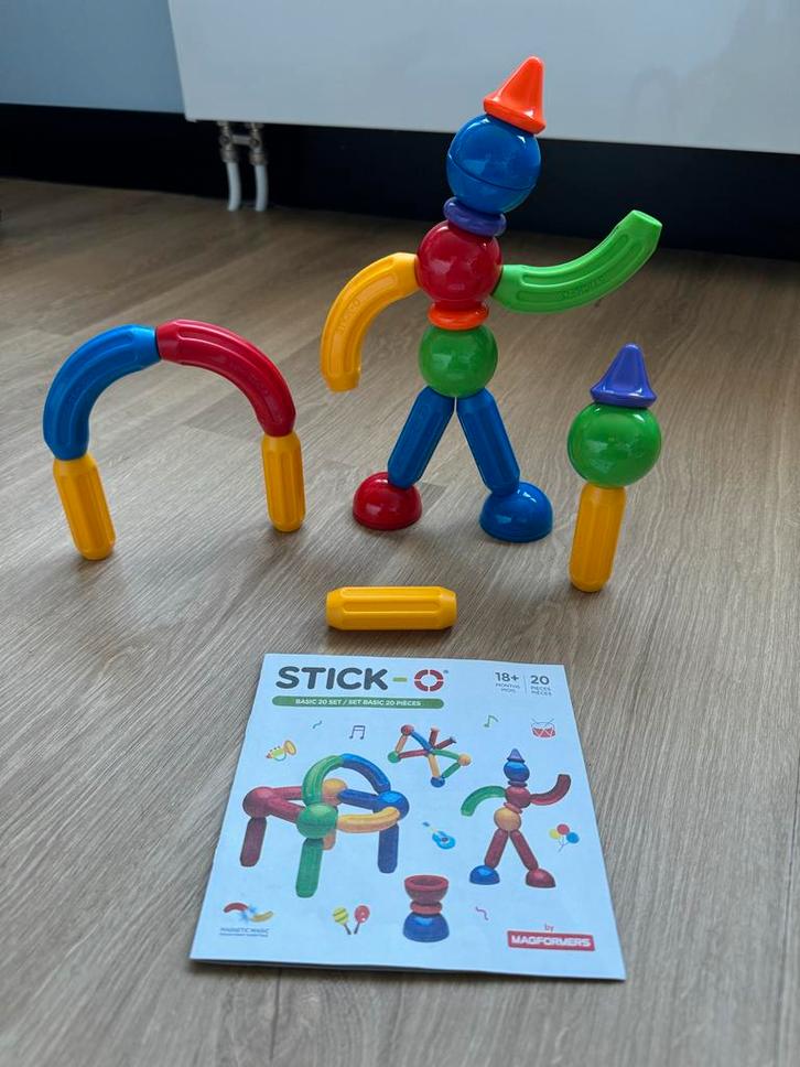 Stick-O Magnetische basic set, Kinderen en Baby's, Speelgoed | Educatief en Creatief, Zo goed als nieuw, Bouwen, Ophalen of Verzenden