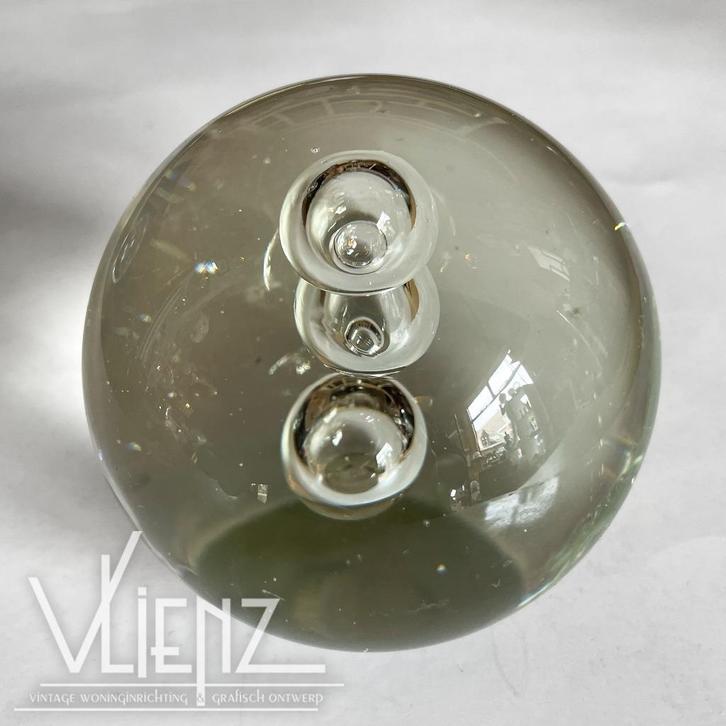 Vintage, retro presse papier, paper weight, glas bubbel, Verzamelen, Retro, Huis en Inrichting, Ophalen of Verzenden