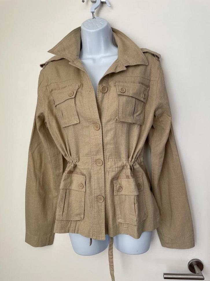 Beige/Lichtbruin jasje maat 38/40. Nieuw, Kleding | Dames, Jasjes, Kostuums en Pakken, Nieuw, Jasje, Maat 38/40 (M), Beige, Ophalen of Verzenden