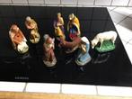 Groep oude gipsen kerstbeelde, Diversen, Kerst, Ophalen of Verzenden