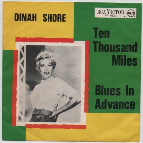 Dinah Shore- Ten Thousand Miles, Cd's en Dvd's, Vinyl Singles, Gebruikt, Maxi-single, Pop, 12 inch, Verzenden
