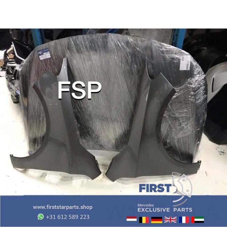 W117 CLA motorkap + zijscherm links rechts 787 berg grijs or, Auto-onderdelen, Carrosserie en Plaatwerk, Bumper, Mercedes-Benz