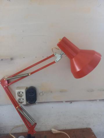 Oranje Zweedse vintage architecten bureaulamp Landskrona beschikbaar voor biedingen